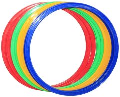 Speed Agility Circles for Trainers, 4 Assorted Colors (Set of 12)
