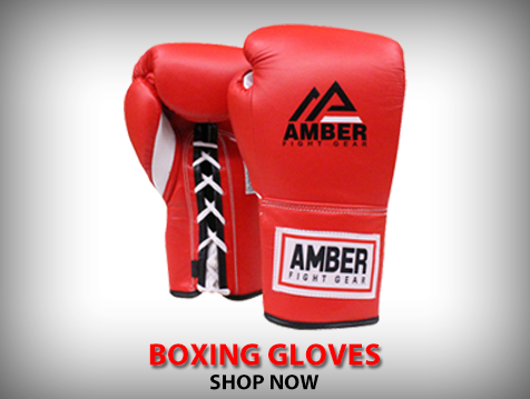 Amber Fight Gear Red/Black Boxing Shorts 